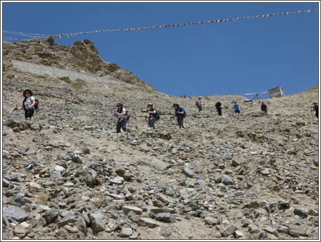 descending from Namgyal Peak 